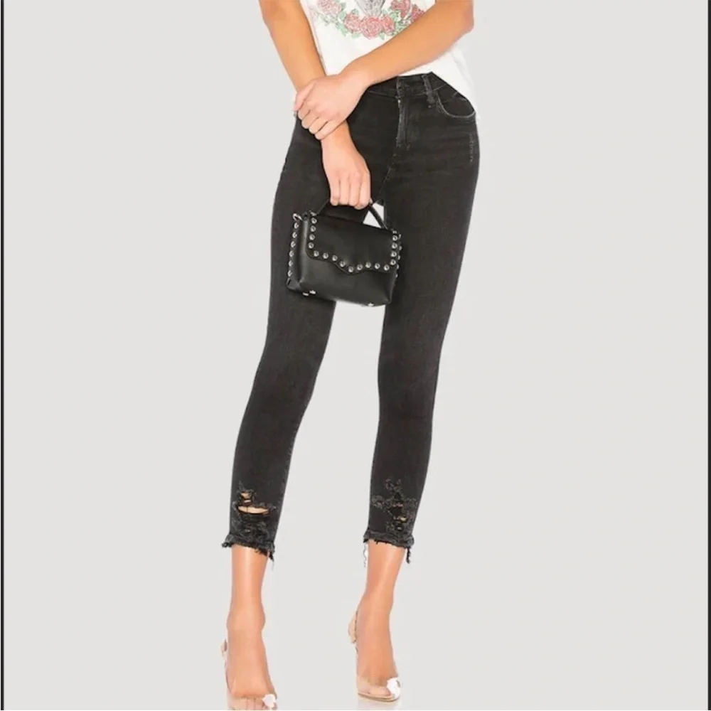 Agolde Sophie black skinny denim